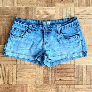early 2000s low-rise micro shorts